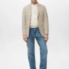 Blazer slim en coton Verner