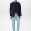 Blazer slim en coton Verner