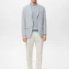 Blazer slim en coton Verner