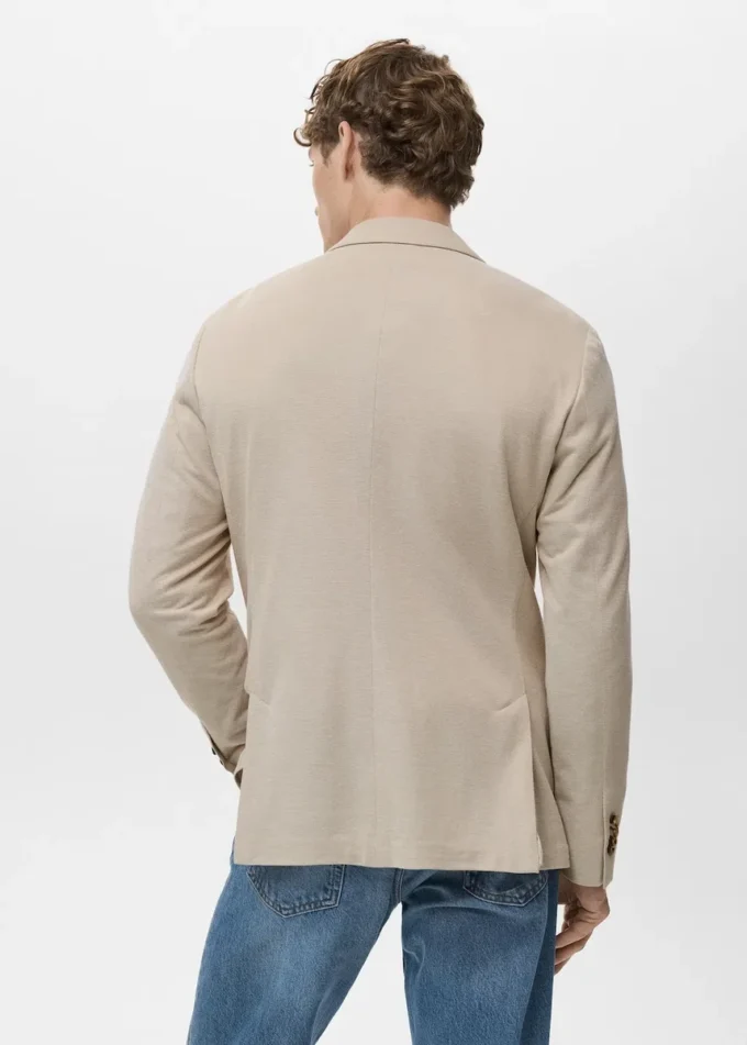 Blazer slim en coton Verner