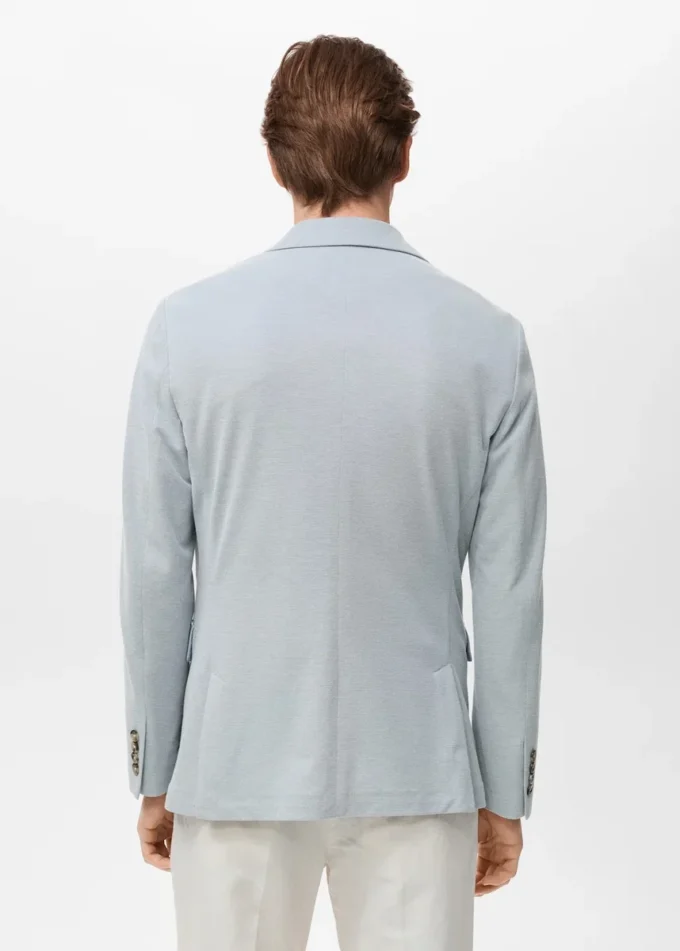 Blazer slim en coton Verner