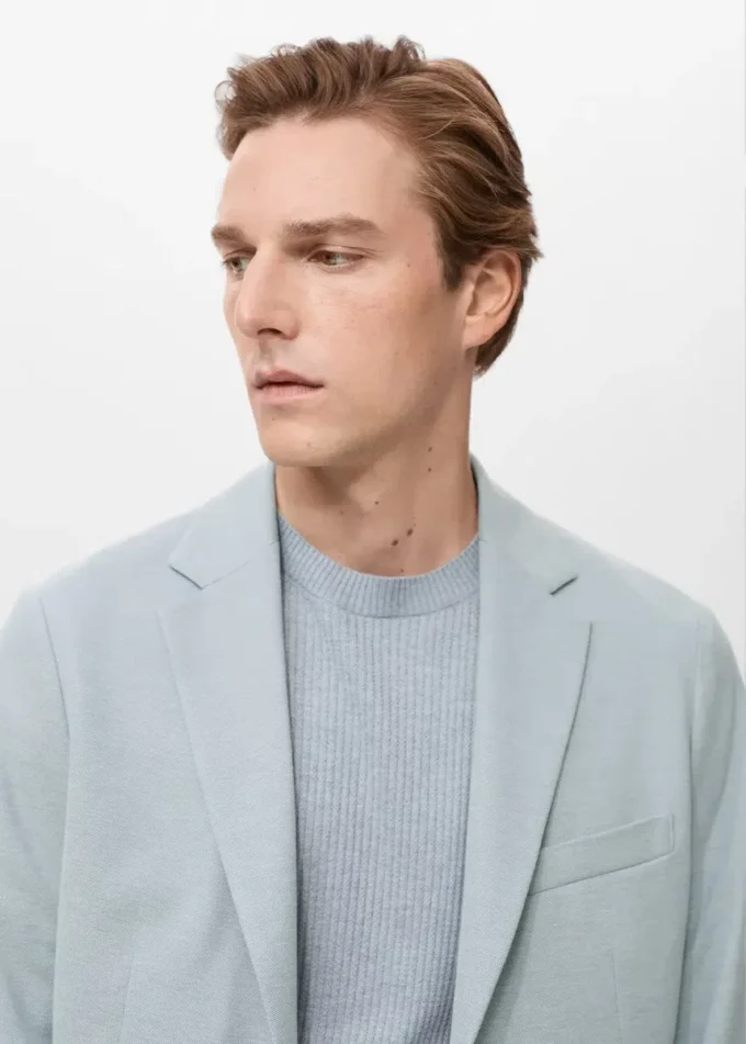 Blazer slim en coton Verner