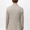 Blazer slim en laine chinée