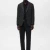 Blazer slim en laine mélangée