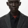 Blazer slim en laine mélangée