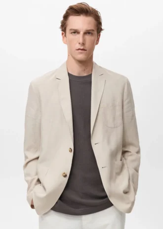 Blazer slim en lin