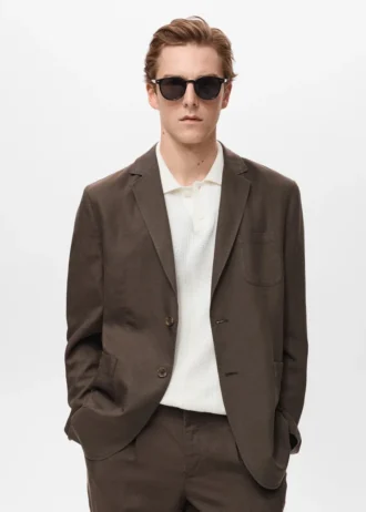 Blazer slim en lin
