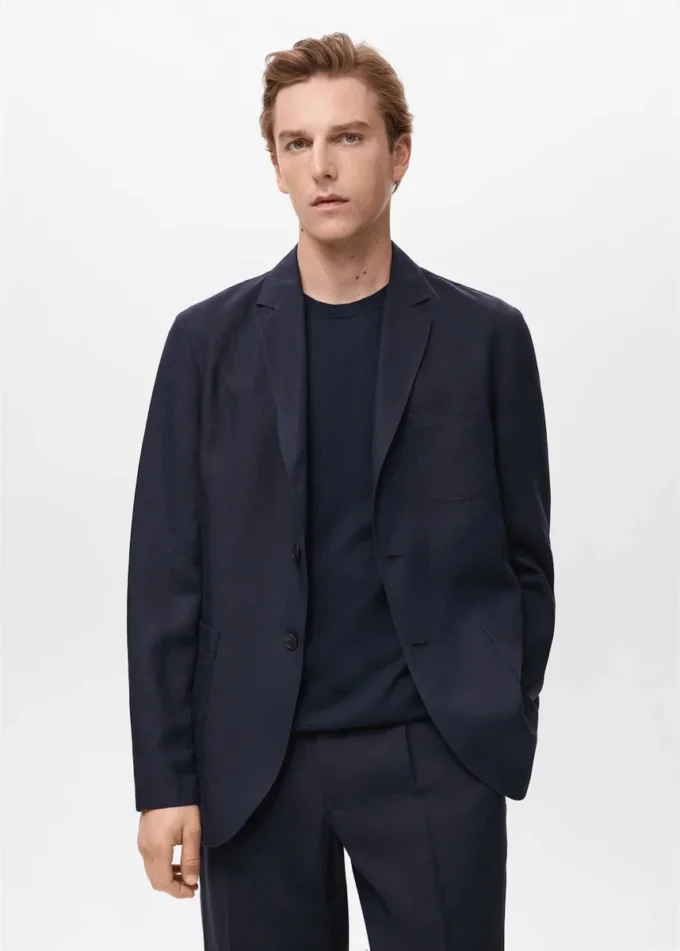 Blazer slim en lin