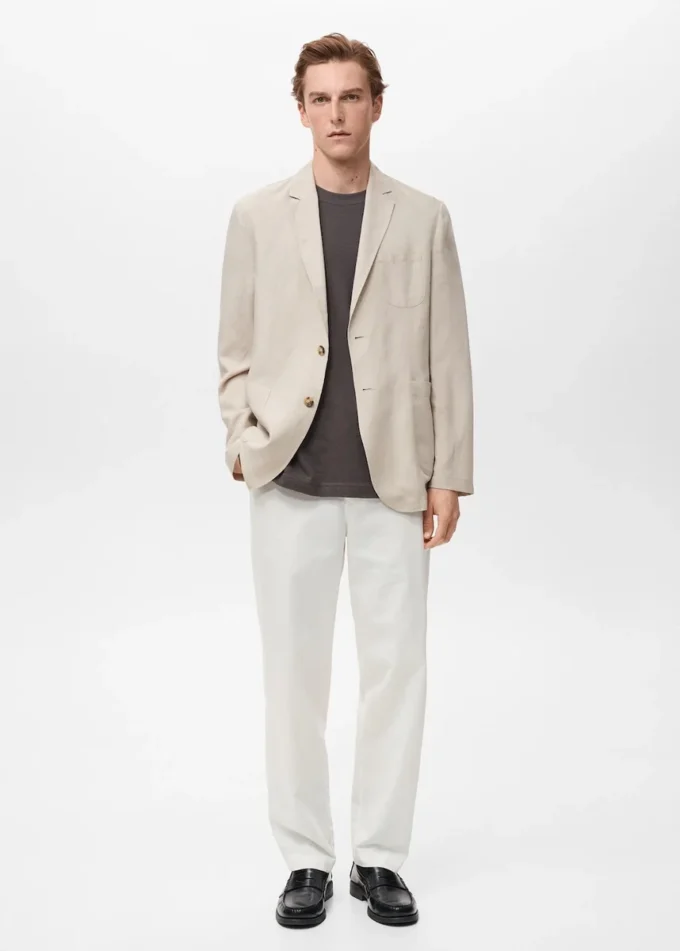 Blazer slim en lin