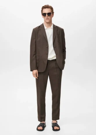 Blazer slim en lin