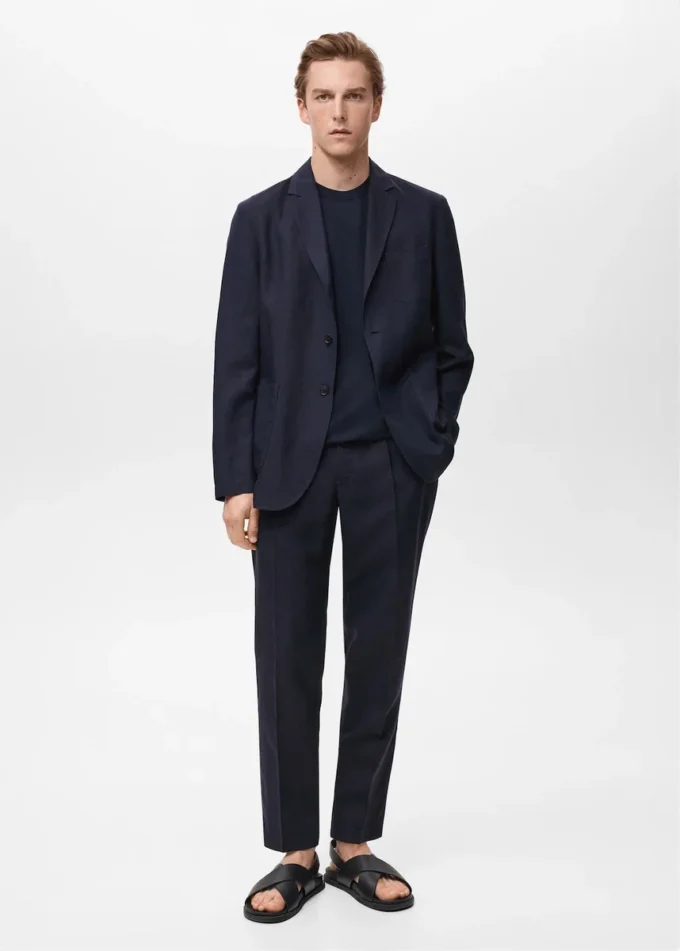 Blazer slim en lin
