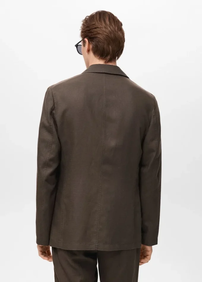 Blazer slim en lin