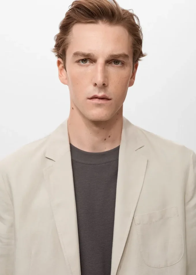 Blazer slim en lin