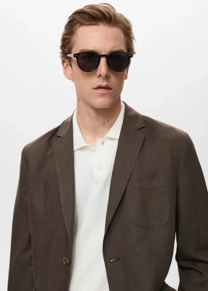 Blazer slim en lin