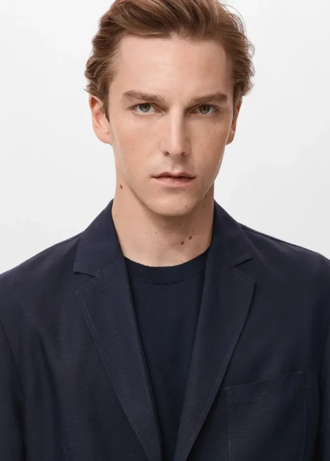 Blazer slim en lin