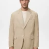 Blazer slim en velours côtelé