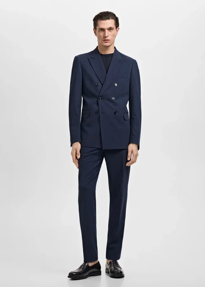 Blazer slim fit croisé Monaco