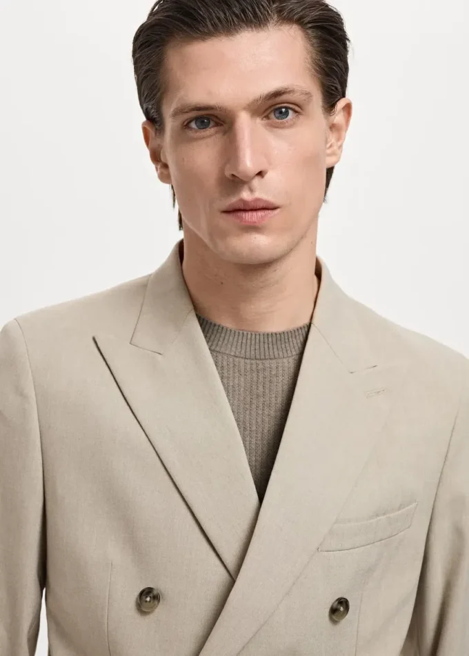 Blazer slim fit croisé Monaco