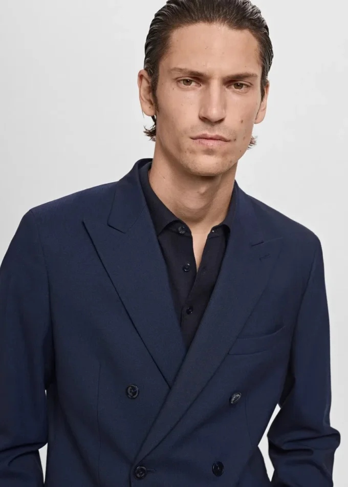 Blazer slim fit croisé Monaco