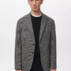 Blazer slim fit à microstructure