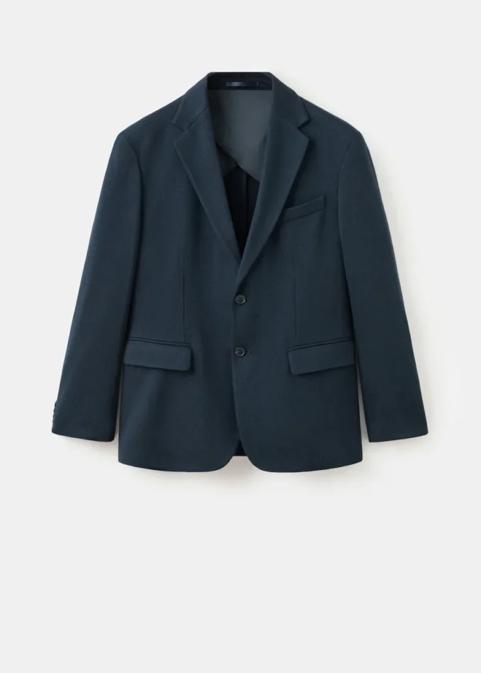 Blazer slim fit à microstructure