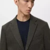 Blazer slim fit à microstructure