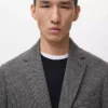Blazer slim fit à microstructure