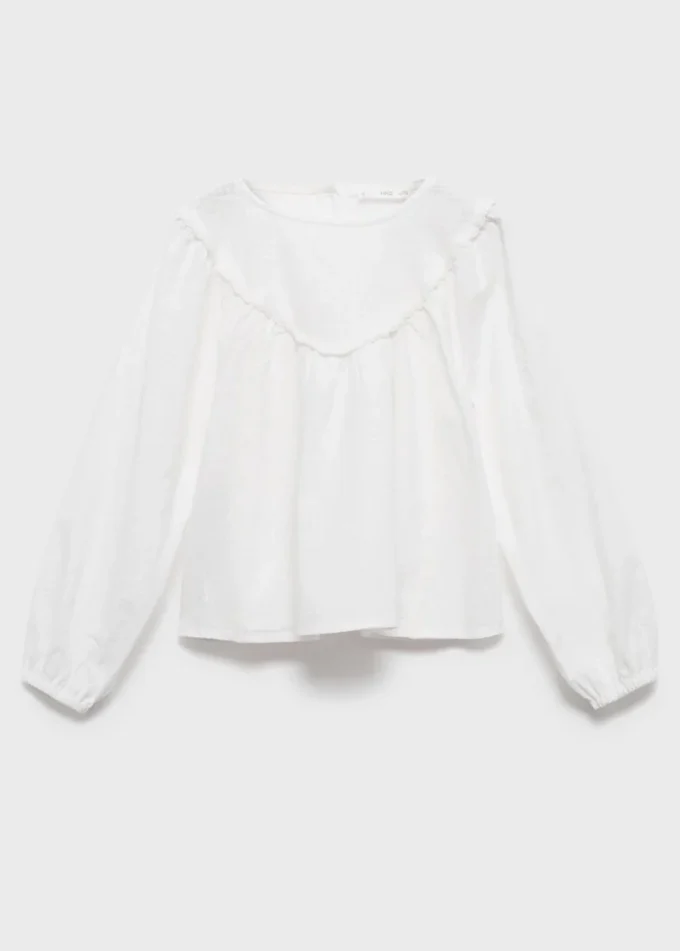 Blouse avec détails en dentelle Blouse avec détails en dentelle