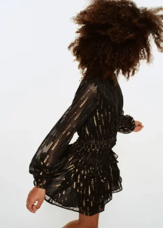 Blouse avec détails en lurex