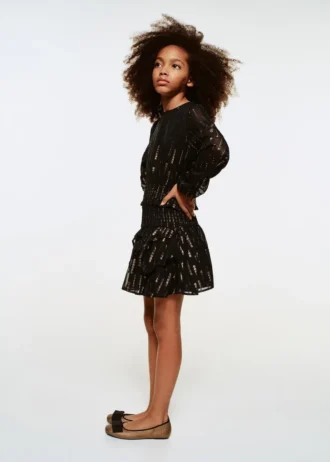 Blouse avec détails en lurex