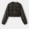 Blouse avec détails en lurex Blouse avec détails en lurex