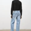 Blouse brodée avec boutons