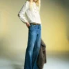 Blouse brodée en lyocell
