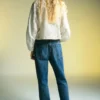 Blouse brodée en lyocell