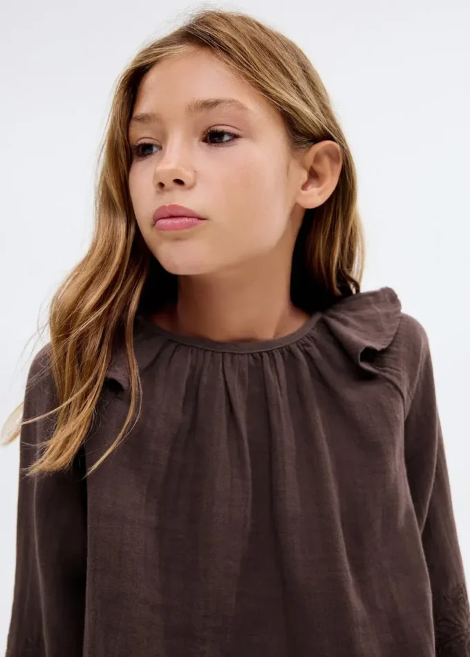 Blouse brodée à volants Blouse brodée à volants