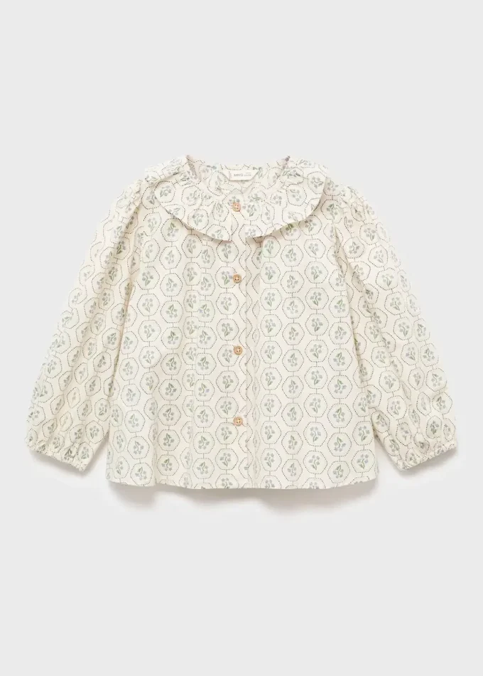 Blouse à col Claudine