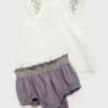 Blouse en coton brodé