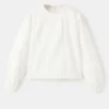 Blouse en coton brodé