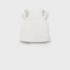 Blouse en coton brodé