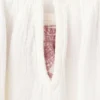 Blouse en coton brodé
