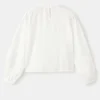 Blouse en coton brodé