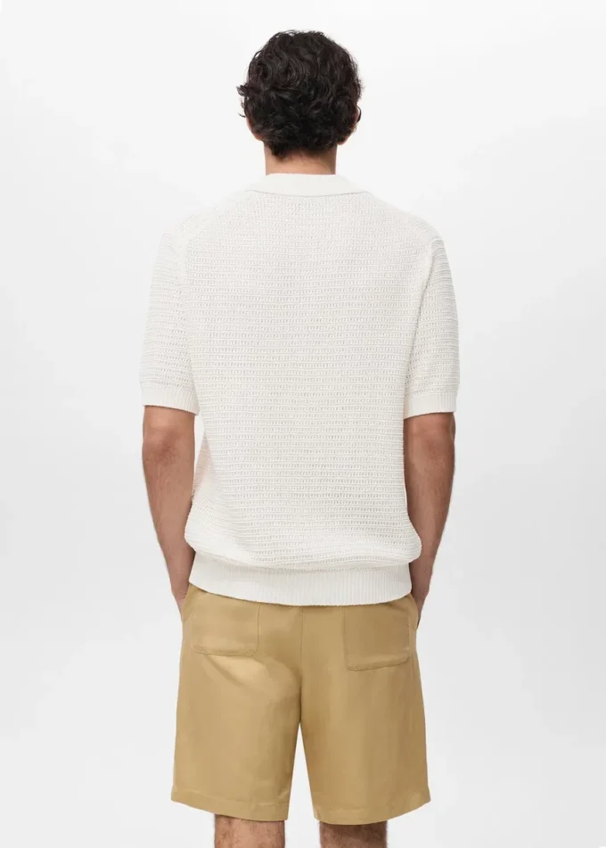 Blouse en coton et dentelle