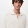 Blouse en coton et dentelle