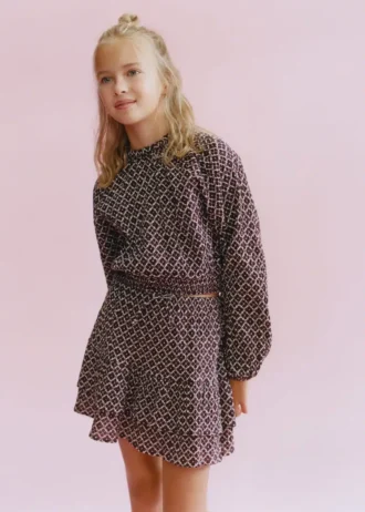 Blouse en coton à fleurs