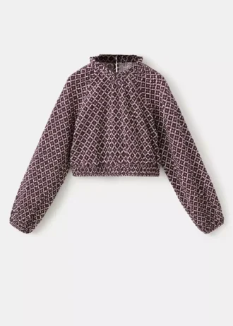 Blouse en coton à fleurs