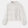 Blouse en coton à fleurs