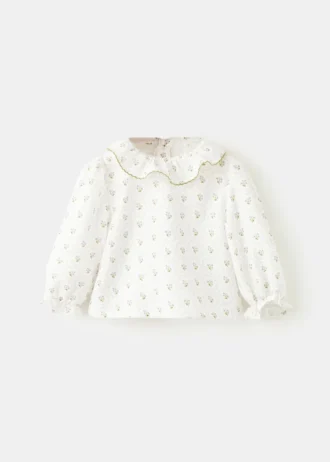 Blouse en coton imprimé