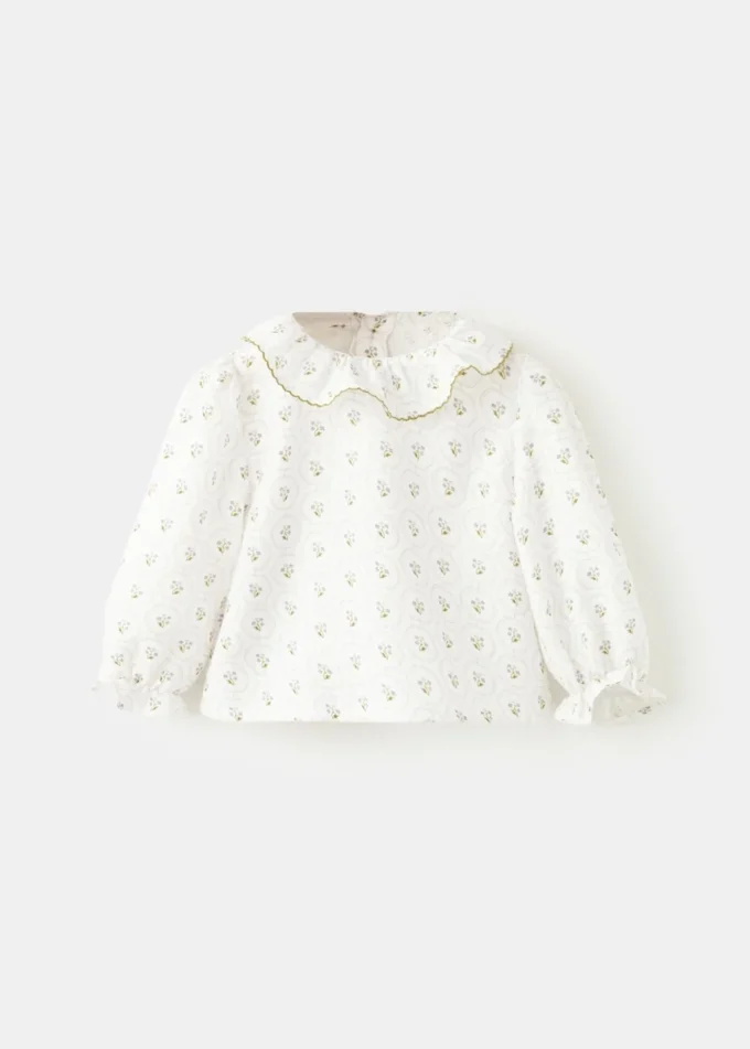 Blouse en coton imprimé
