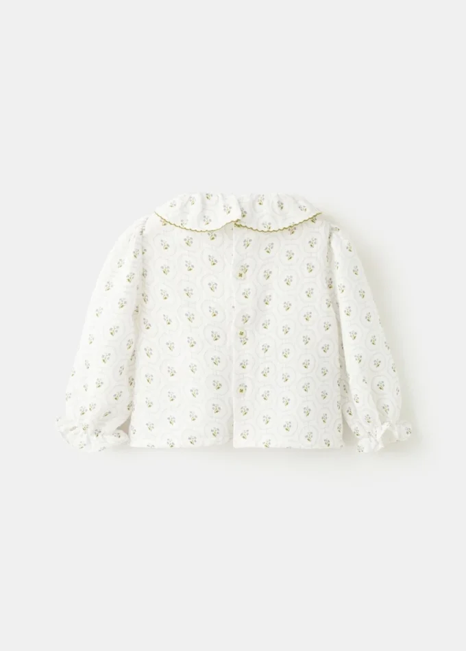Blouse en coton imprimé