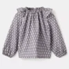 Blouse en coton à imprimé ethnique